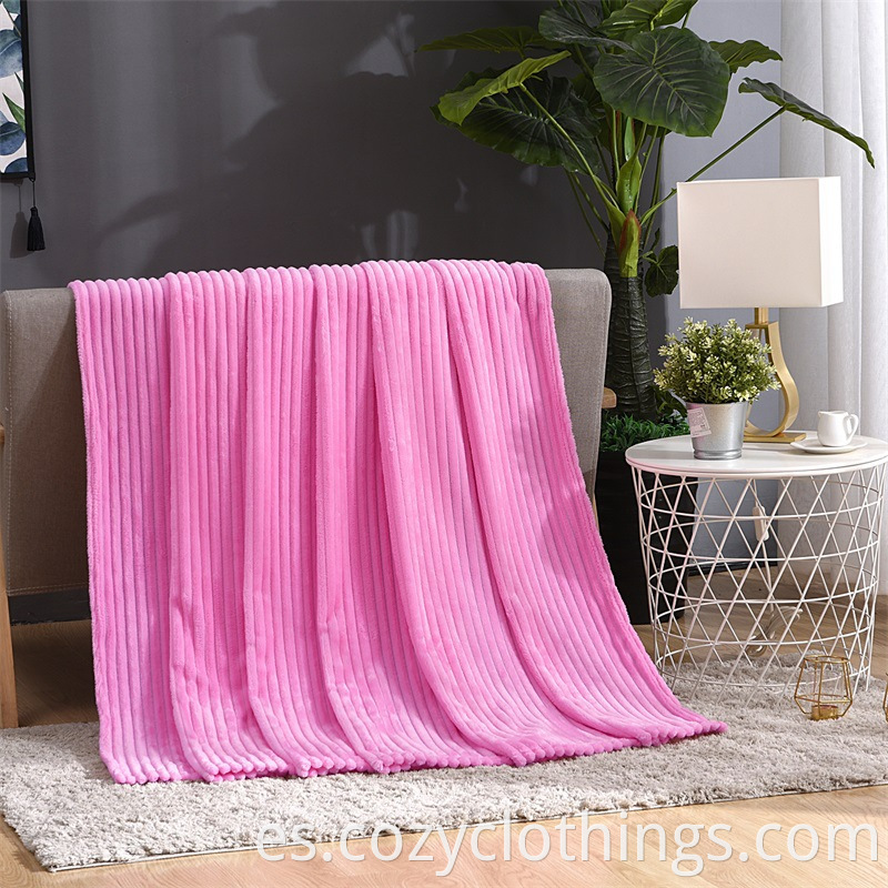 Stripe Fleece Blanket